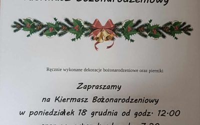 Kiermasz Bożonarodzeniowy.