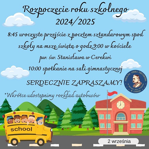 ROZPOCZĘCIE ROKU SZKOLNEGO 2024/2025