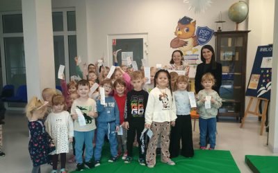 Spotkanie uczniów z&nbsp;klas I-III i&nbsp;oddziałów przedszkolnych z&nbsp;Panią Barbarą Markiewicz z&nbsp;Gminnej Biblioteki Publicznej w&nbsp;Zakrzewie