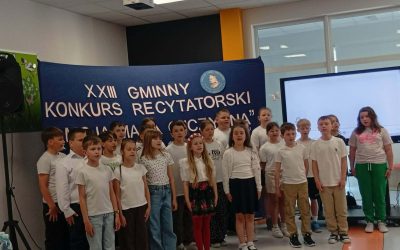 XXIII Gminny Konkurs Recytatorski pod&nbsp;hasłem „Wiersze bawią i&nbsp;uczą – Moja mała Ojczyzna”
